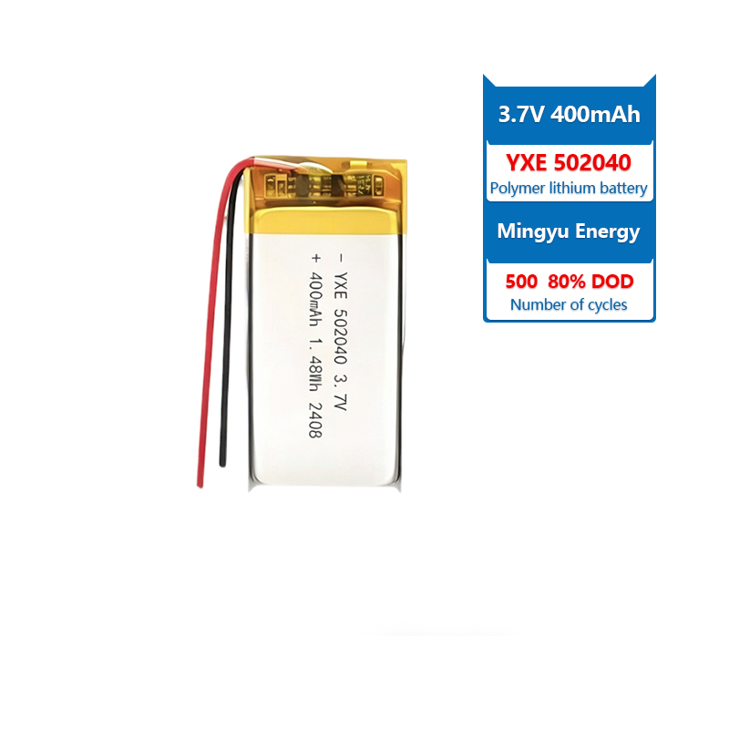 3.7 V Li-ion Battery 502040-400mah